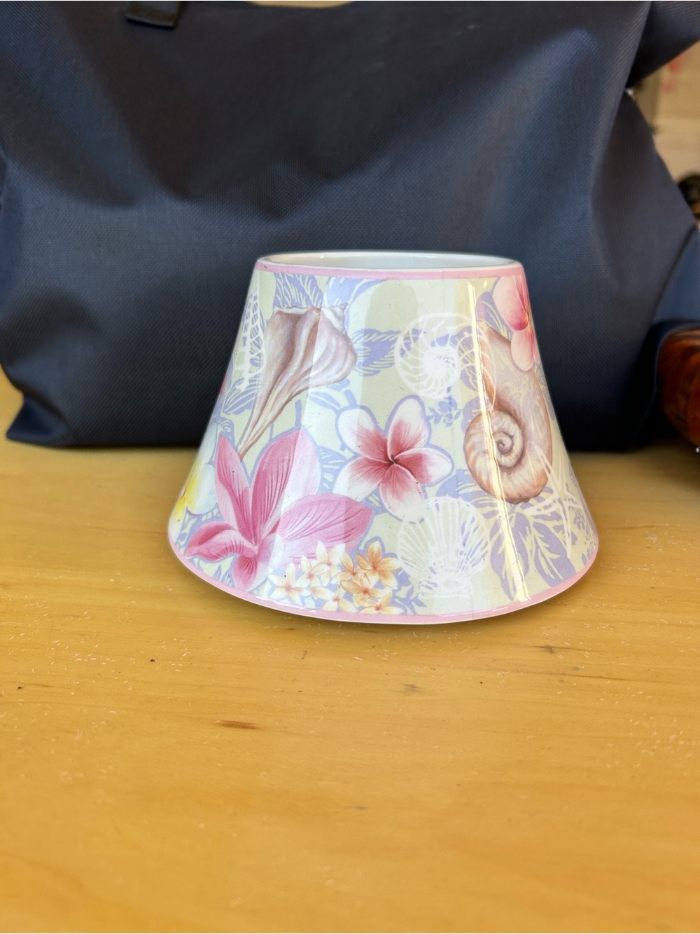 Yankee Candle 2012 Floral Coastal Ceramic Jar Candle Shade